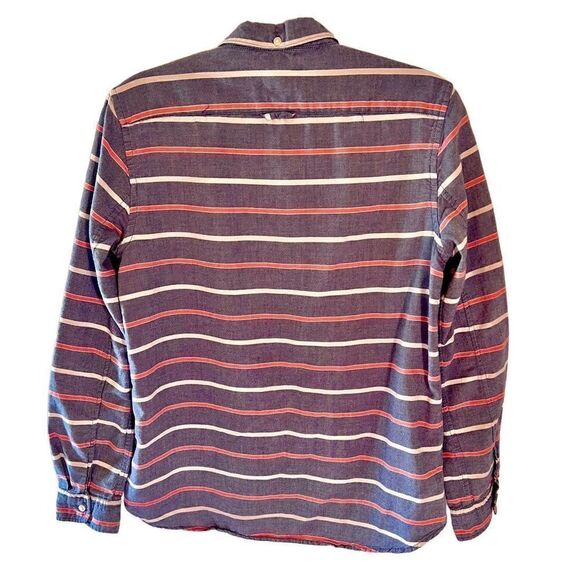 Gap Cotton Fitted Boyfriend Shirt Button Front Sz Medium - Picture 2 of 7